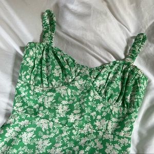 isalis green maxi floral dress